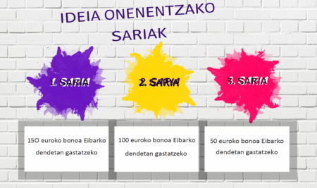 Negozio ideien lehiaketako sari banaketa